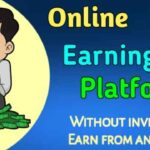 Online earning platforms without investment earn from anywhere image with firstdigishala logo