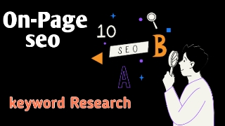 On page seo keyword research image with firstdigishala logo