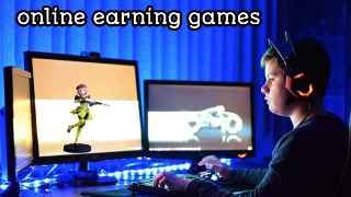 Online earning games image with firstdigishala logo