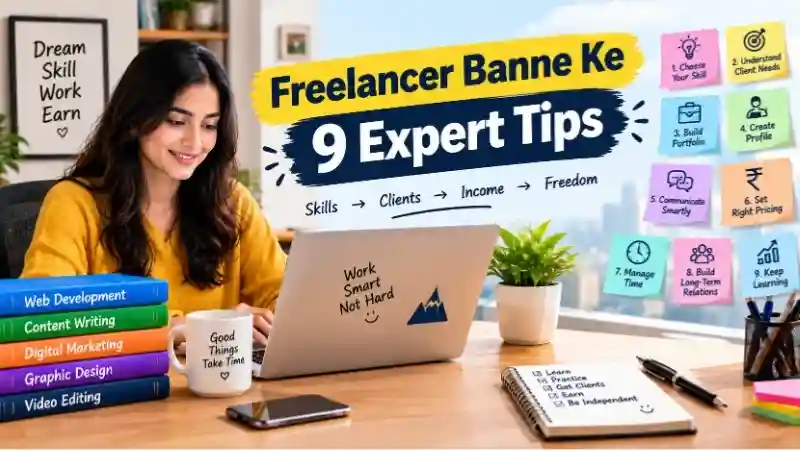 Freelancer बनने के 9 Expert Tips – Skills, Clients और Freelancing Income Guide