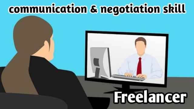 Communication & negotiation skill freelancer image with firstdigishala logo