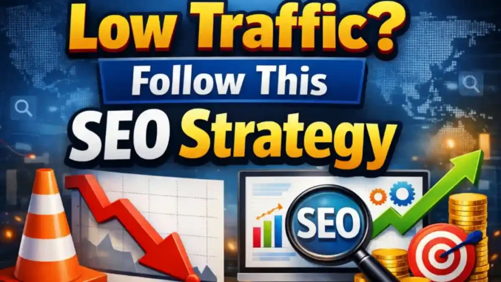 Low traffic ke liye seo strategy step by step
