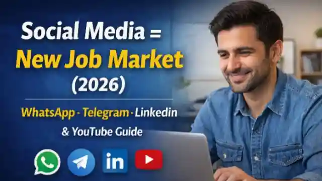 Social media new job market - WhatsApp, telegram, LinkedIn aur YouTube se online job kaise mile