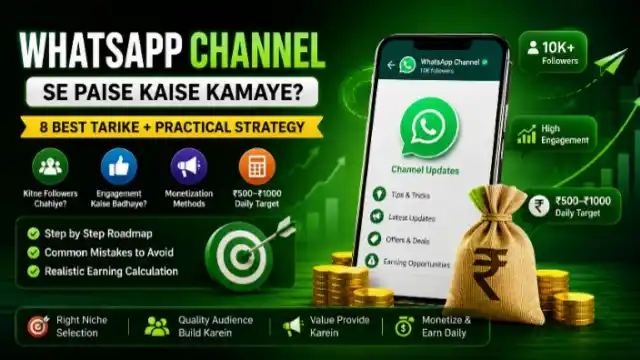 WhatsApp Channel Se Paise Kamane Ke Tarike – 2026 Monetization Guide